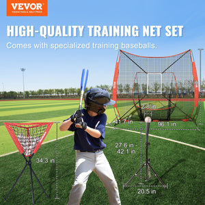 Enhance Your Baseball Skills with the Portable Baseball Practice Net Set