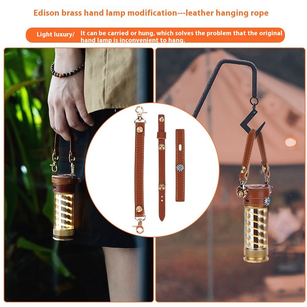 Beibang Edison Camping Lantern Leather Hanging Rope Set 3 Piece