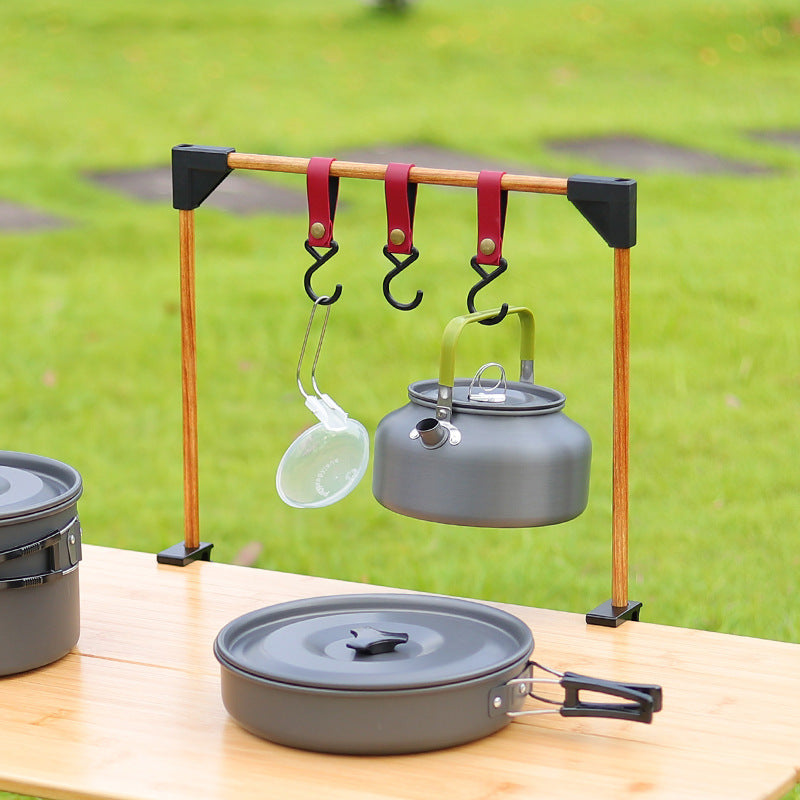 Outdoor Camping Adjustable Desktop Storage Rack Hook for Cookware