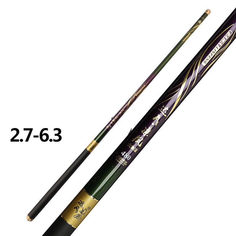 High Carbon Black Fishing Rod 6H19 Short Pitch Hand Rod
