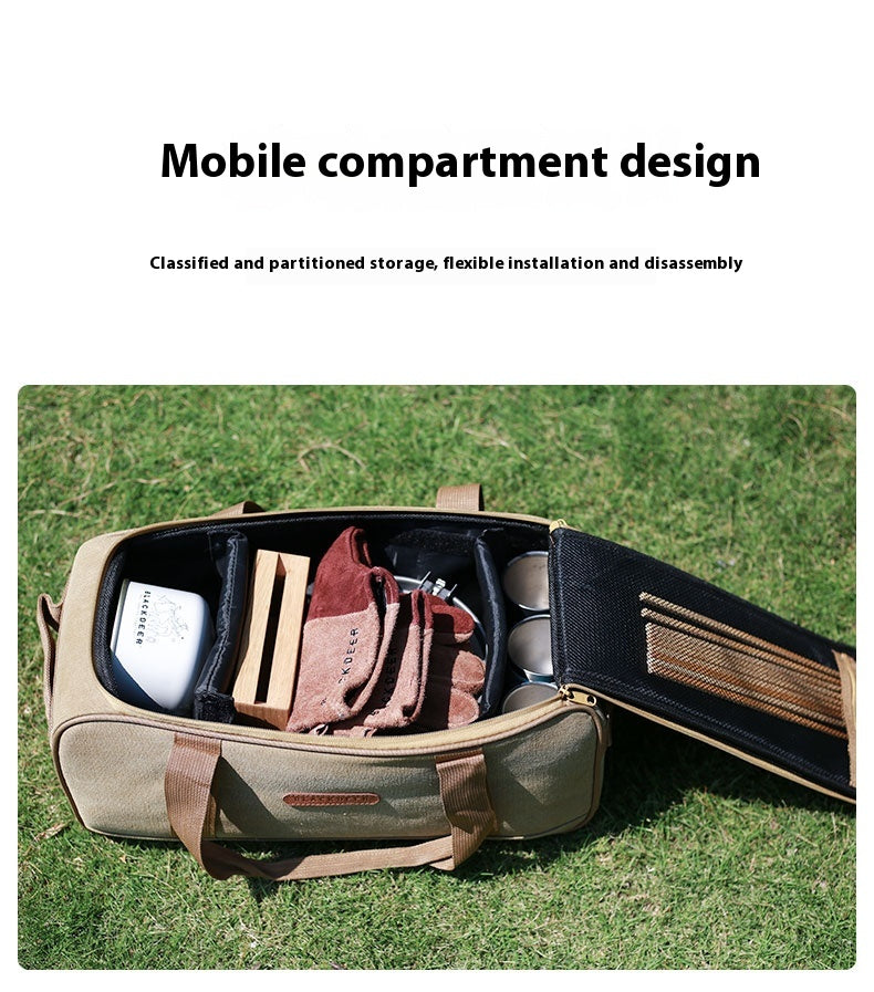 Outdoor Camping Cookware Set Picnic Storage Bag