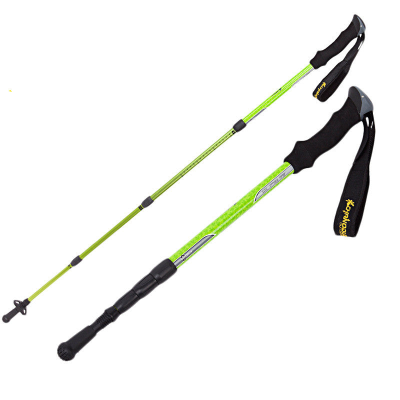 Four Section Telescopic Trekking Pole Lightweight Hiking Stick