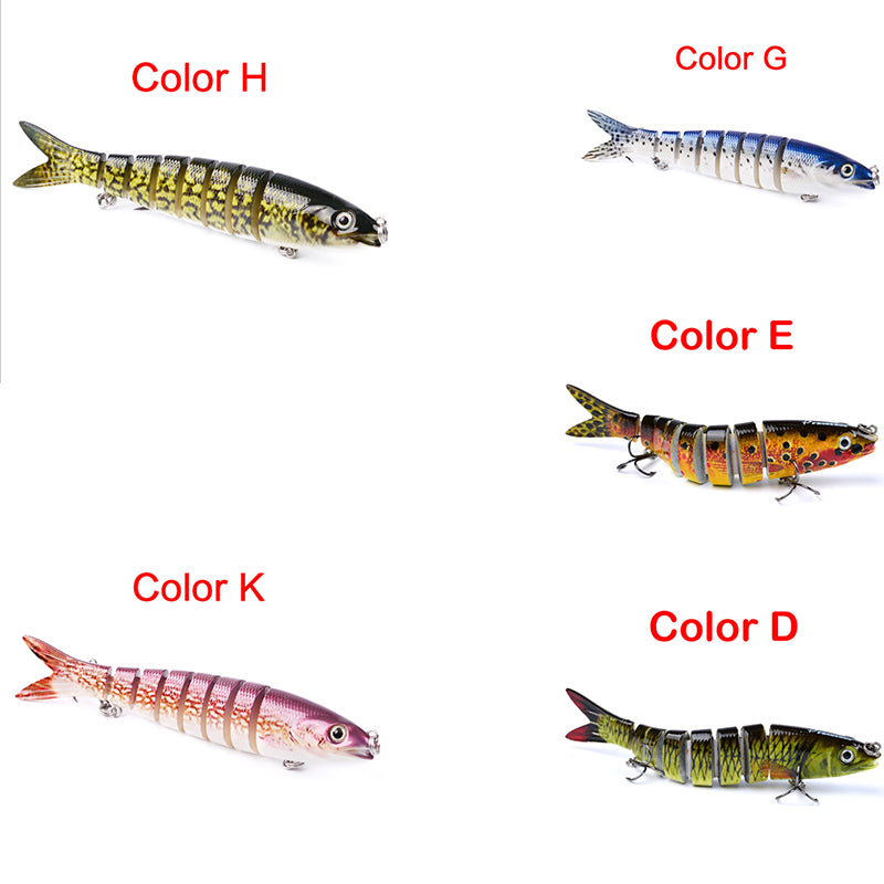 Multi Jointed Pike Fishing Lure Hard Bait Trolling Carp Fishing Tool