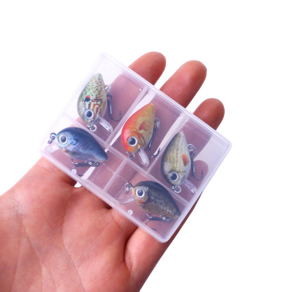 Mini Crankbait Fishing Lures 2.7cm 1.5g Boxed Set