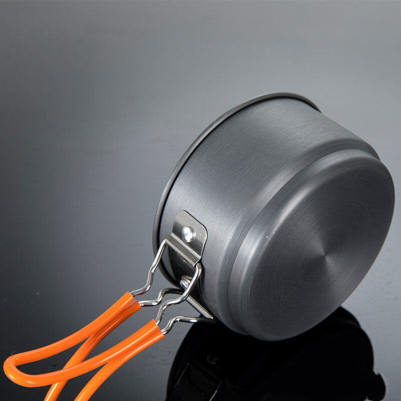 Outdoor Heat Collecting Camping Cookware Single Pot Set