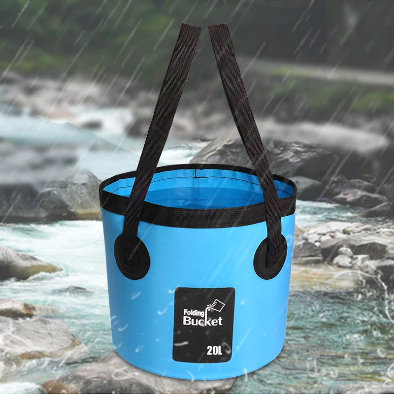 Portable Waterproof Folding Bucket Travel Bag