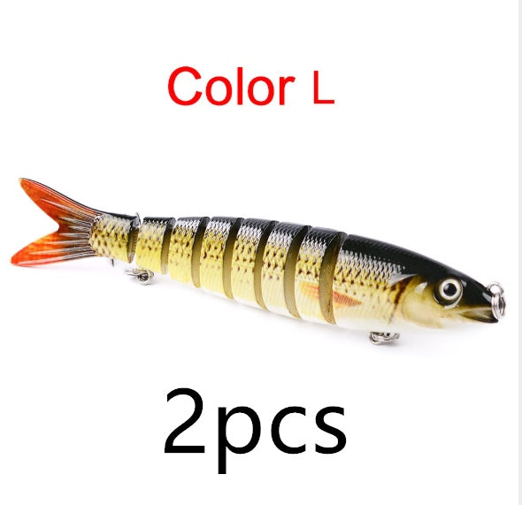 Multi Jointed Pike Fishing Lure Hard Bait Trolling Carp Fishing Tool