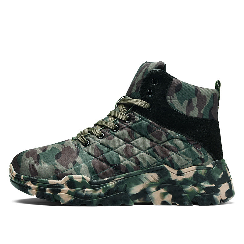 High Top Waterproof Velvet Snow Hiking Boots