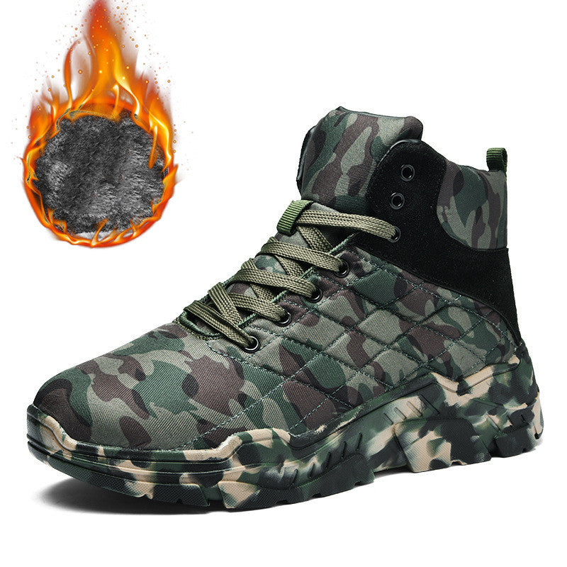 High Top Waterproof Velvet Snow Hiking Boots