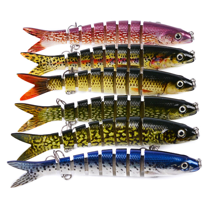 Multi Jointed Pike Fishing Lure Hard Bait Trolling Carp Fishing Tool