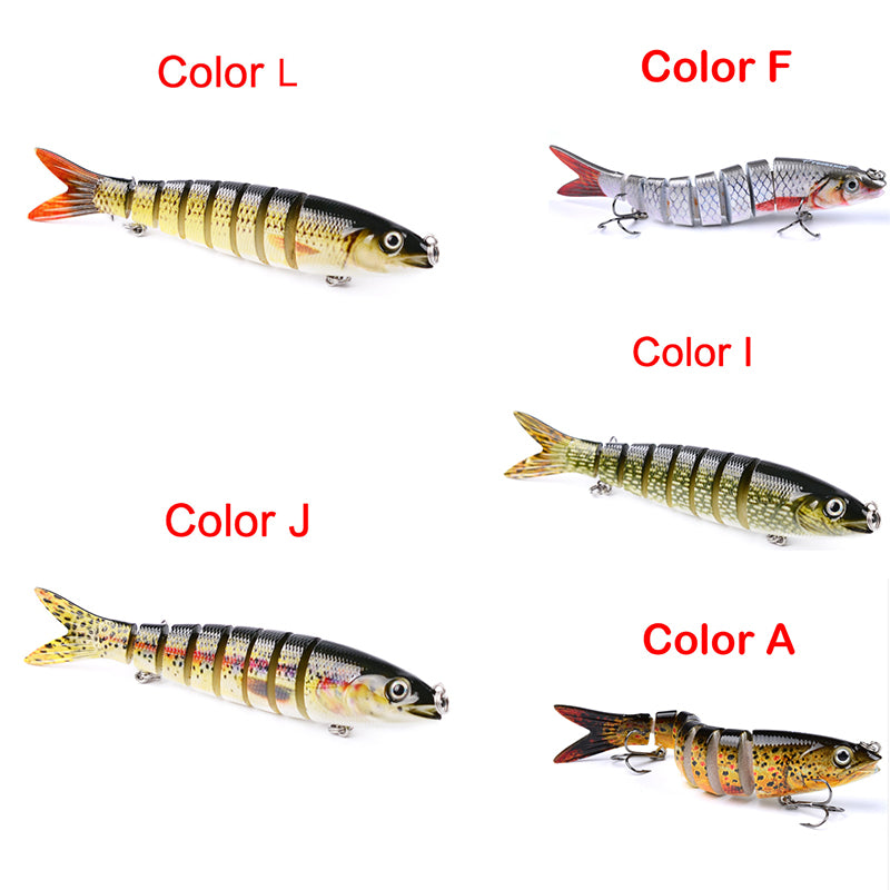 Multi Jointed Pike Fishing Lure Hard Bait Trolling Carp Fishing Tool