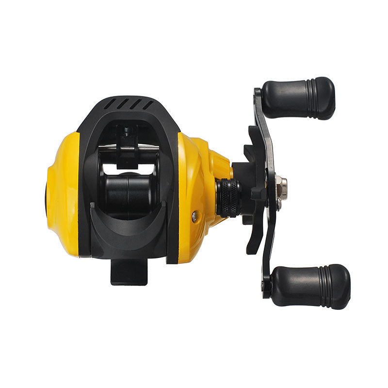Small Yellow Baitcasting Fishing Reel For Micro Lures