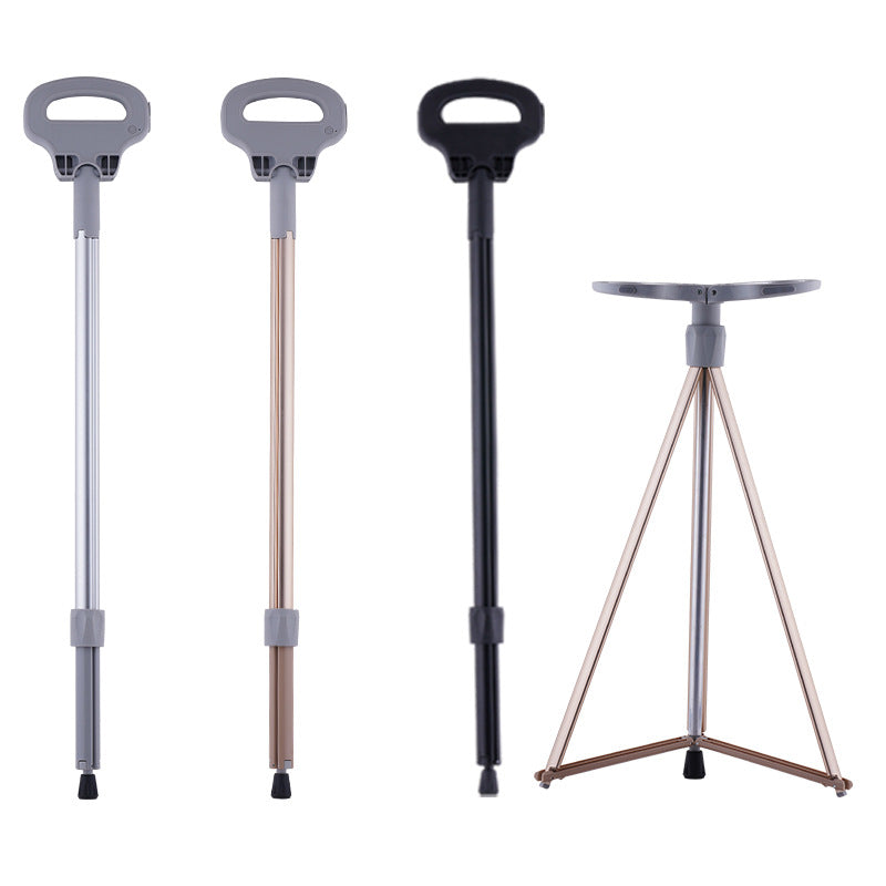 Folding Aluminum Alloy Trekking Pole Crutches