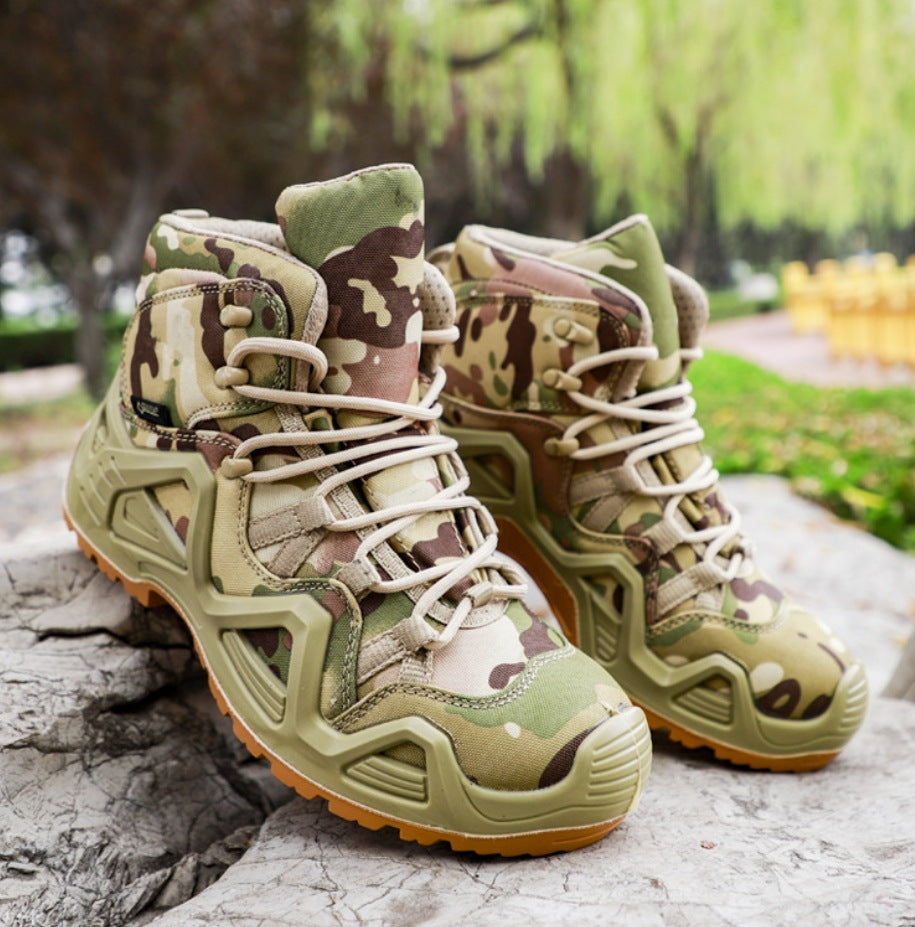 Mid-Top Military Combat Hiking Boots
