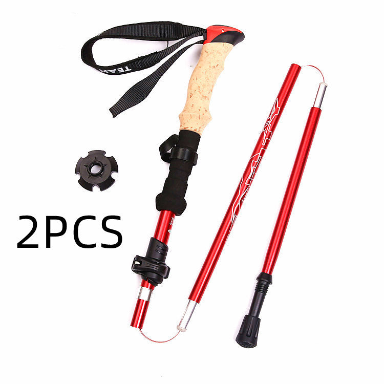 Five Section Folding Lightweight EVA Trekking Pole