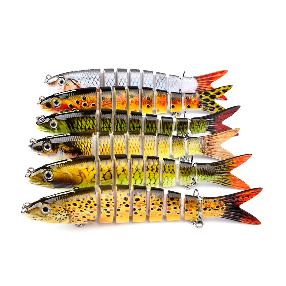 Multi Jointed Pike Fishing Lure Hard Bait Trolling Carp Fishing Tool