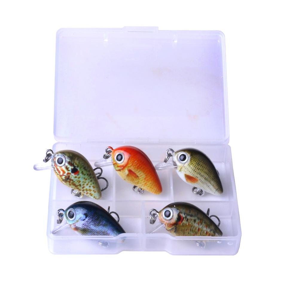 Mini Crankbait Fishing Lures 2.7cm 1.5g Boxed Set