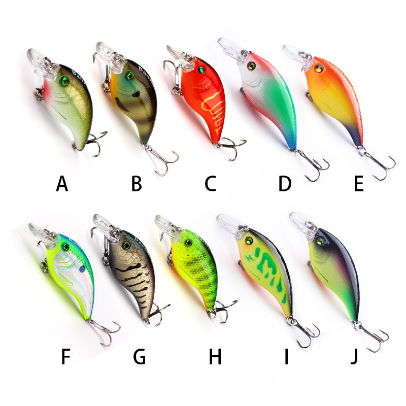 Short Tongue Floating Rock Fishing Lure Bait