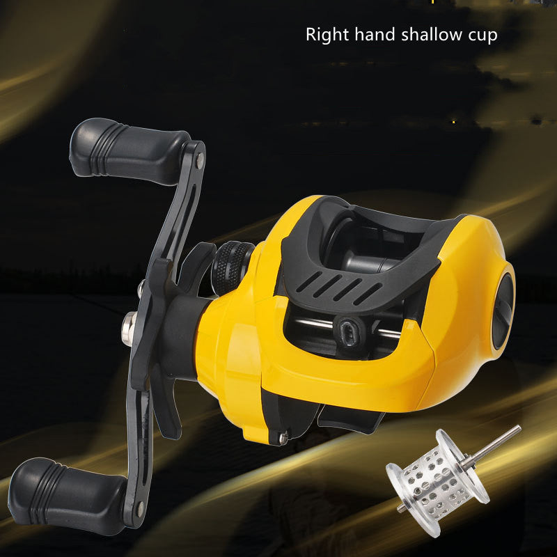 Small Yellow Baitcasting Fishing Reel For Micro Lures