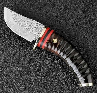 VG10 Damascus Steel Hunting Camping Survival Straight Knife