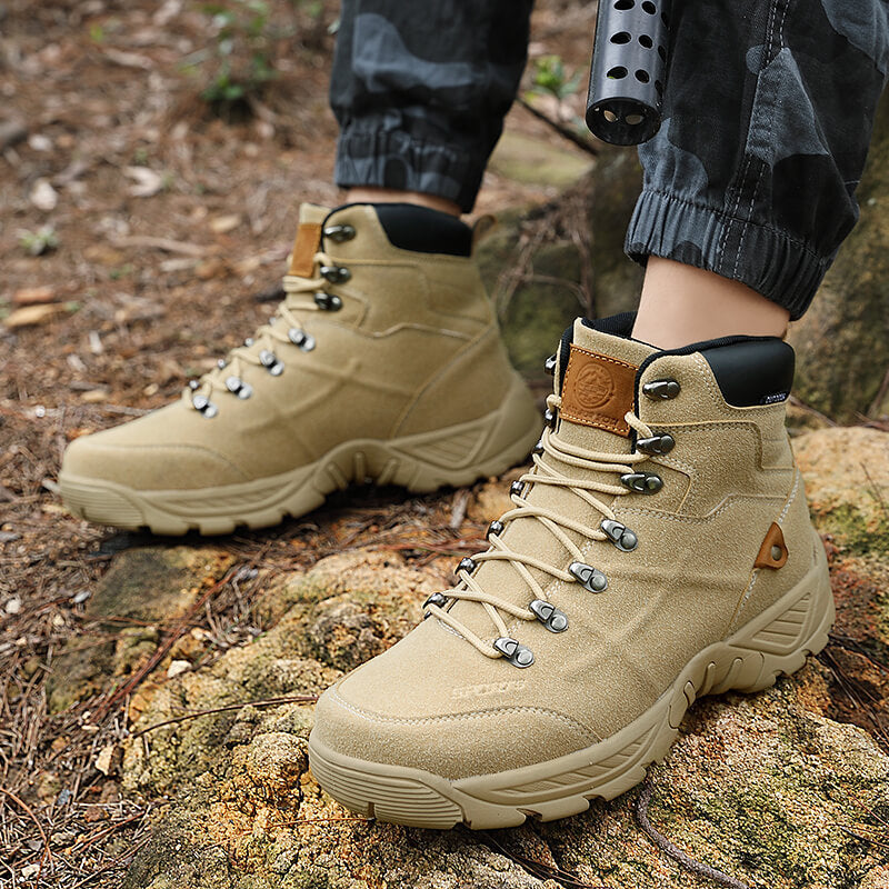 Men's Mid-High Autumn Winter Hiking Boots Plus Size
