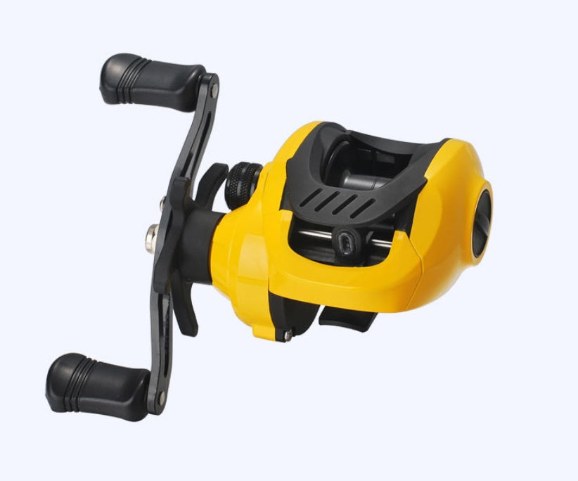 Small Yellow Baitcasting Fishing Reel For Micro Lures