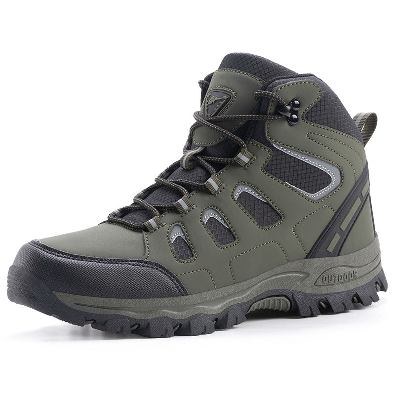 Couple High Top Waterproof Non Slip Hiking Shoes
