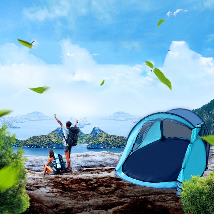 Automatic Pop Up Camping Tent Outdoor Easy Setup Tent