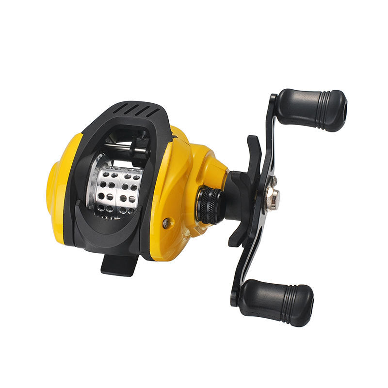 Small Yellow Baitcasting Fishing Reel For Micro Lures