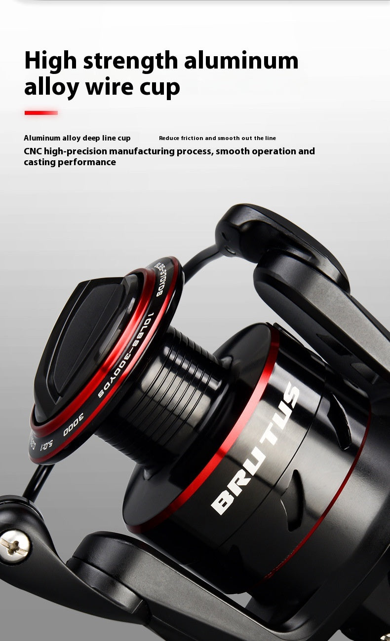 All Metal Telescopic Fishing Spinning Reel