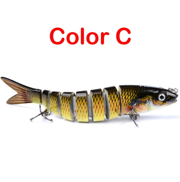 Multi Jointed Pike Fishing Lure Hard Bait Trolling Carp Fishing Tool