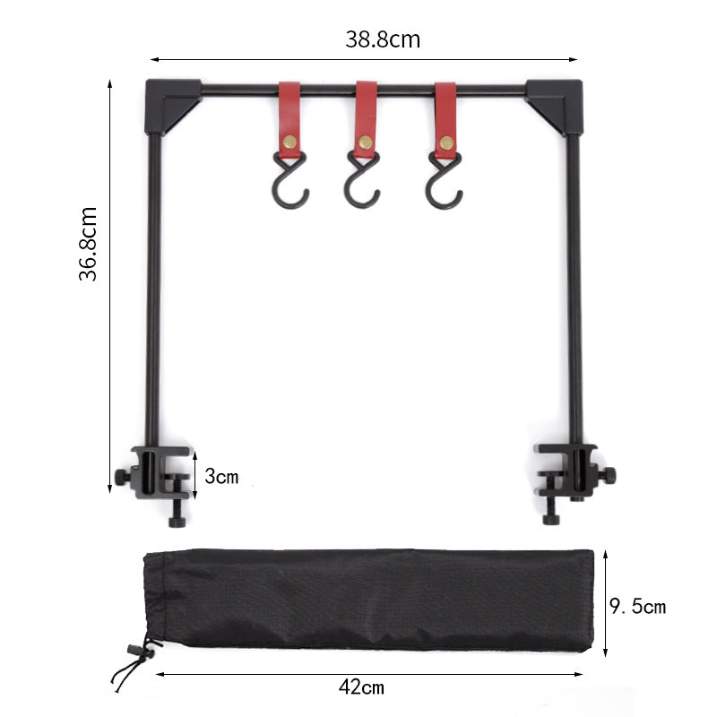 Outdoor Camping Adjustable Desktop Storage Rack Hook for Cookware