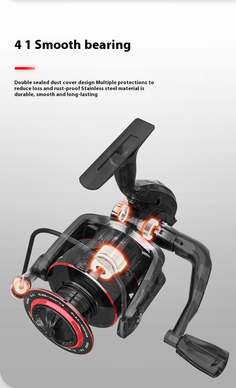 All Metal Telescopic Fishing Spinning Reel