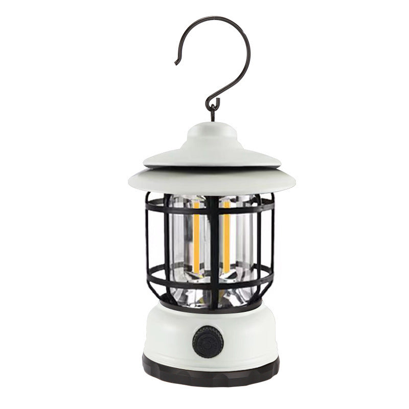 Vintage Rechargeable Camping Lantern Portable Ambient Tent Light