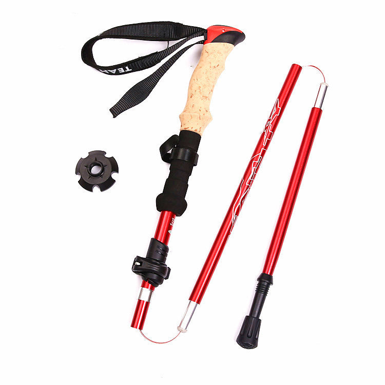 Five Section Folding Lightweight EVA Trekking Pole