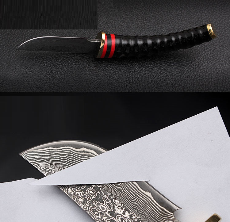 Handforged Damascus Steel Hunting Fixed Blade Knife