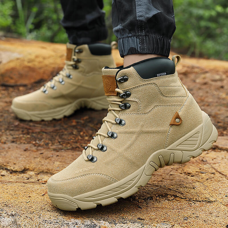 Men's Mid-High Autumn Winter Hiking Boots Plus Size