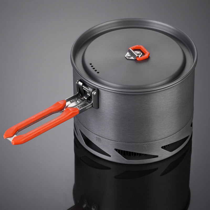 Camping Cookware Set Heat Exchanger Pot Kettle Tableware