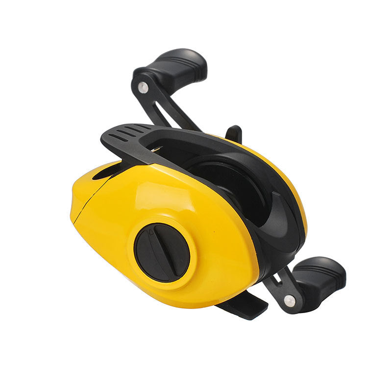Small Yellow Baitcasting Fishing Reel For Micro Lures