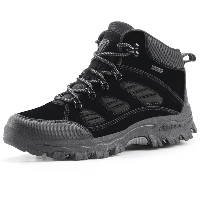Couple High Top Waterproof Non Slip Hiking Shoes