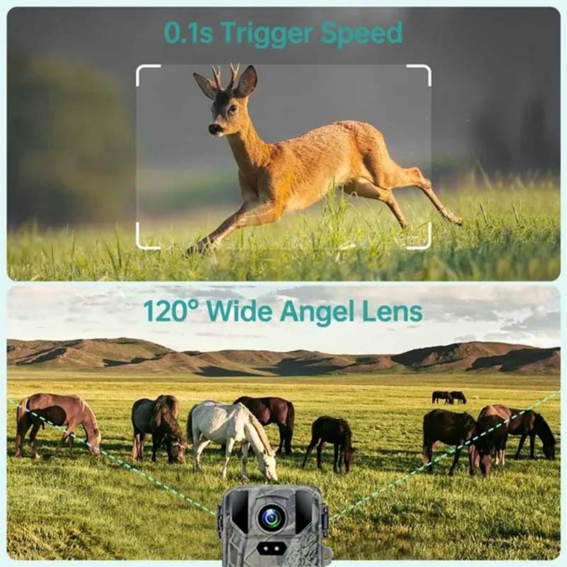 4K 50MP HD Outdoor Wild Hunting Camera Night Vision