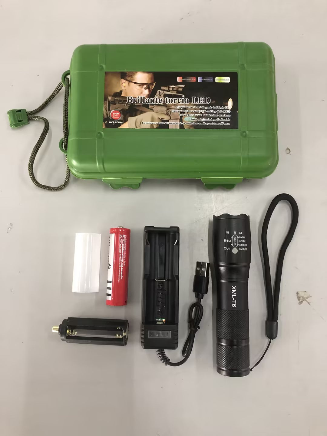 Rechargeable Super Bright Waterproof Tactical Camping Flashlight