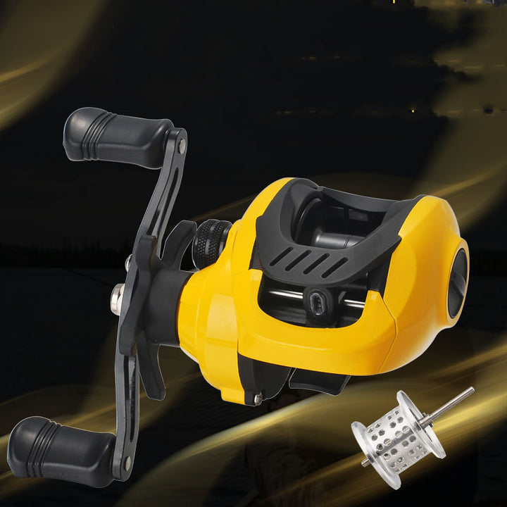 Small Yellow Baitcasting Fishing Reel For Micro Lures
