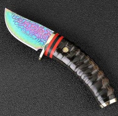 VG10 Damascus Steel Hunting Camping Survival Straight Knife