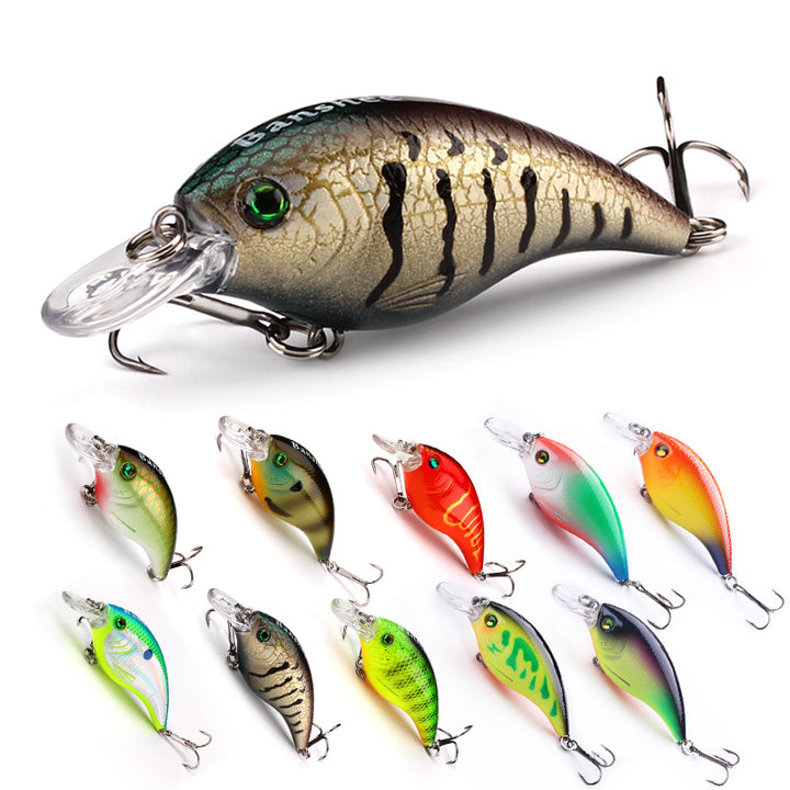 Short Tongue Floating Rock Fishing Lure Bait