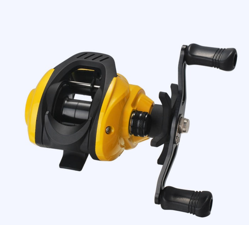 Small Yellow Baitcasting Fishing Reel For Micro Lures