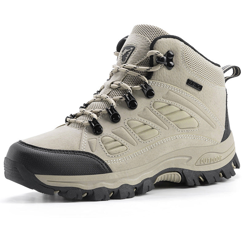 Couple High Top Waterproof Non Slip Hiking Shoes