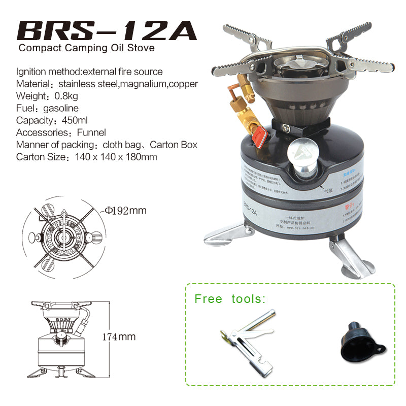 Portable Outdoor Gasoline Camping Stove for Mountaineering