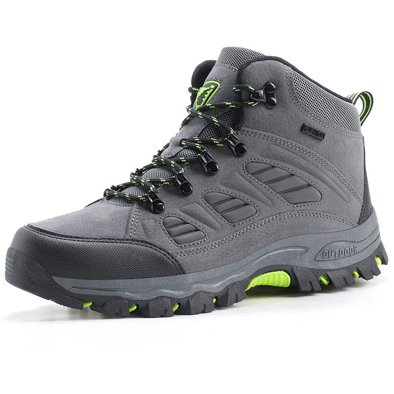 Couple High Top Waterproof Non Slip Hiking Shoes