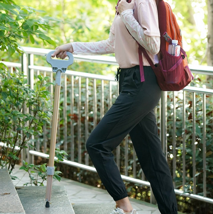 Folding Aluminum Alloy Trekking Pole Crutches
